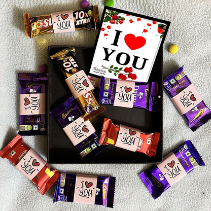 I Love You Valentine day special gift 10 pcs Chocolate Gift Box Truffles (1 Units)